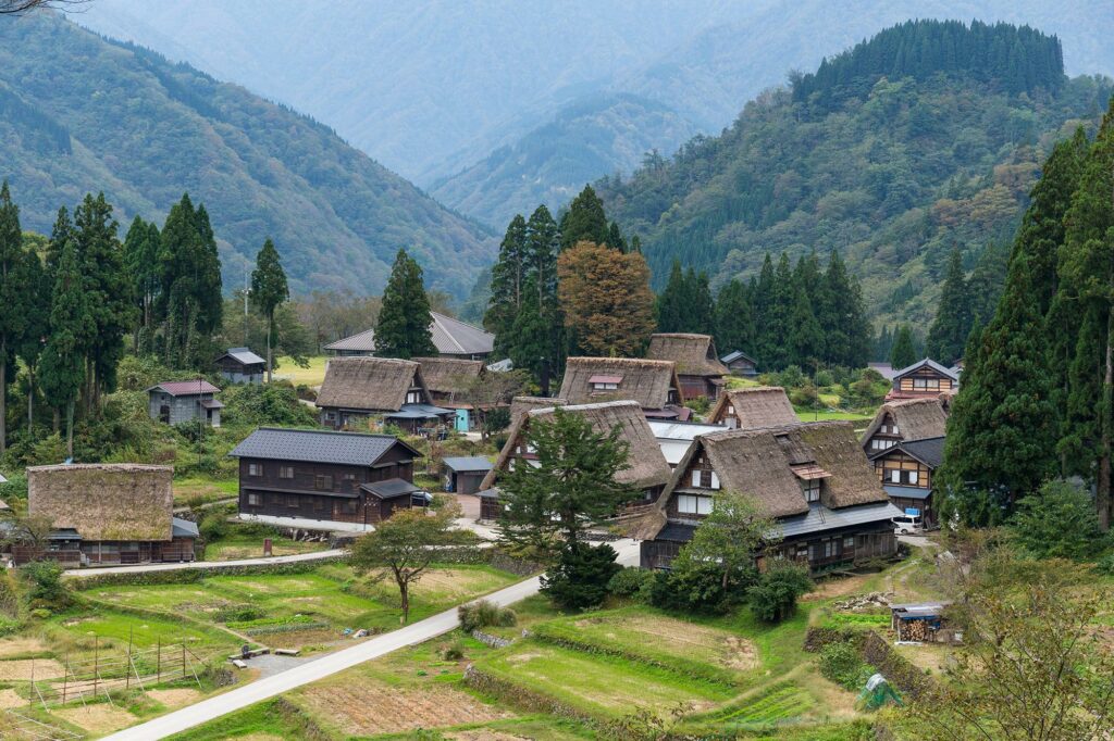 Traditional Japanese Shirakawago Old Village